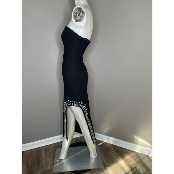 Cinq à Sept Sammy Embellished Strapless Midi-Dress - Picture 7 of 11